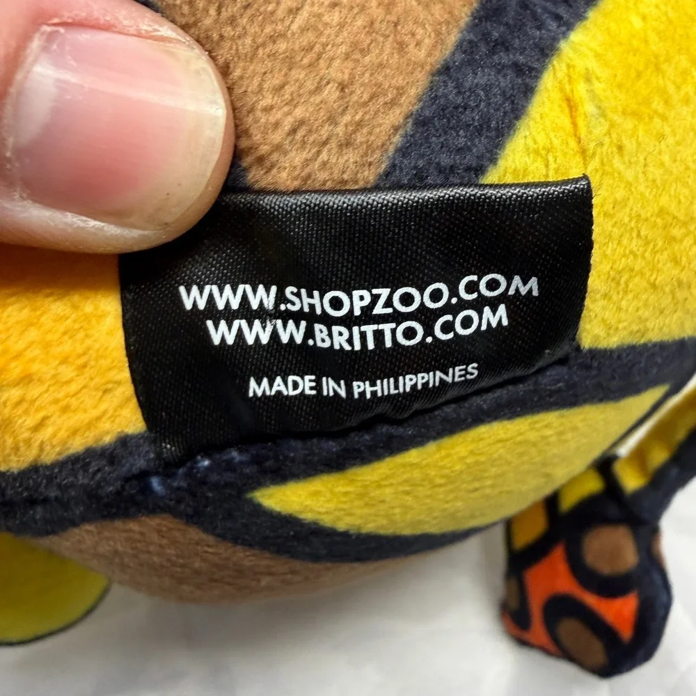 Romero Britto Lion Plush Stuffed Animal Art Limited Edition Collector Item Crown